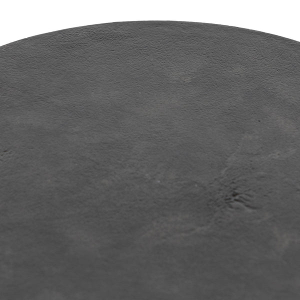 Gino End Table In Raw Black