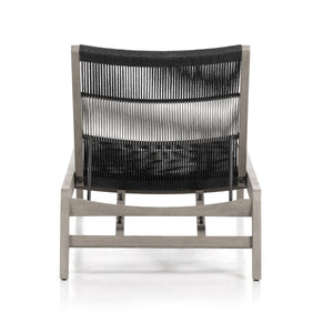Julian Outdoor Chaise Lounge In Grey