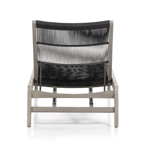 Julian Outdoor Chaise Lounge In Grey