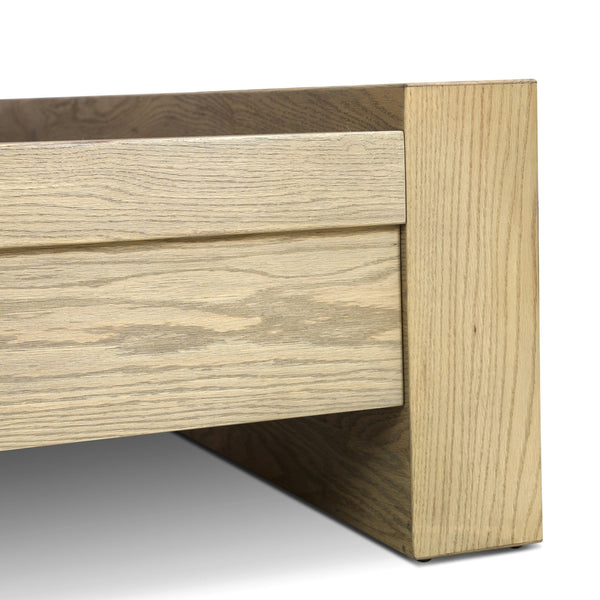 Torrington Queen Bed - Sandy Oak Resawn