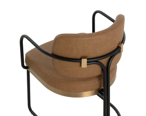 JALEN DINING ARMCHAIR - MILLIKEN COGNAC