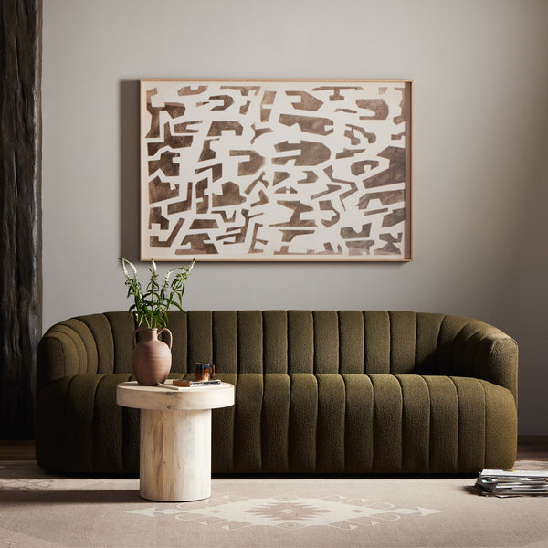 Elliana Sofa - FIQA Boucle Olive
