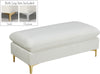 Lucy Ottoman In Cream Velvet