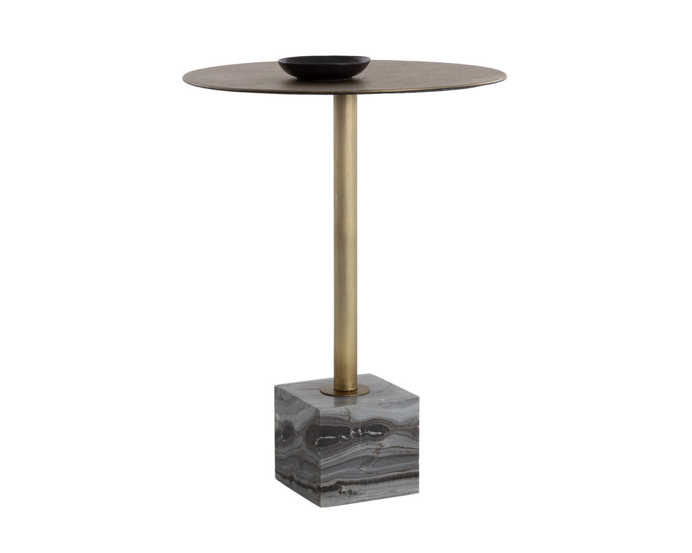 KATA BAR TABLE - GREY MARBLE