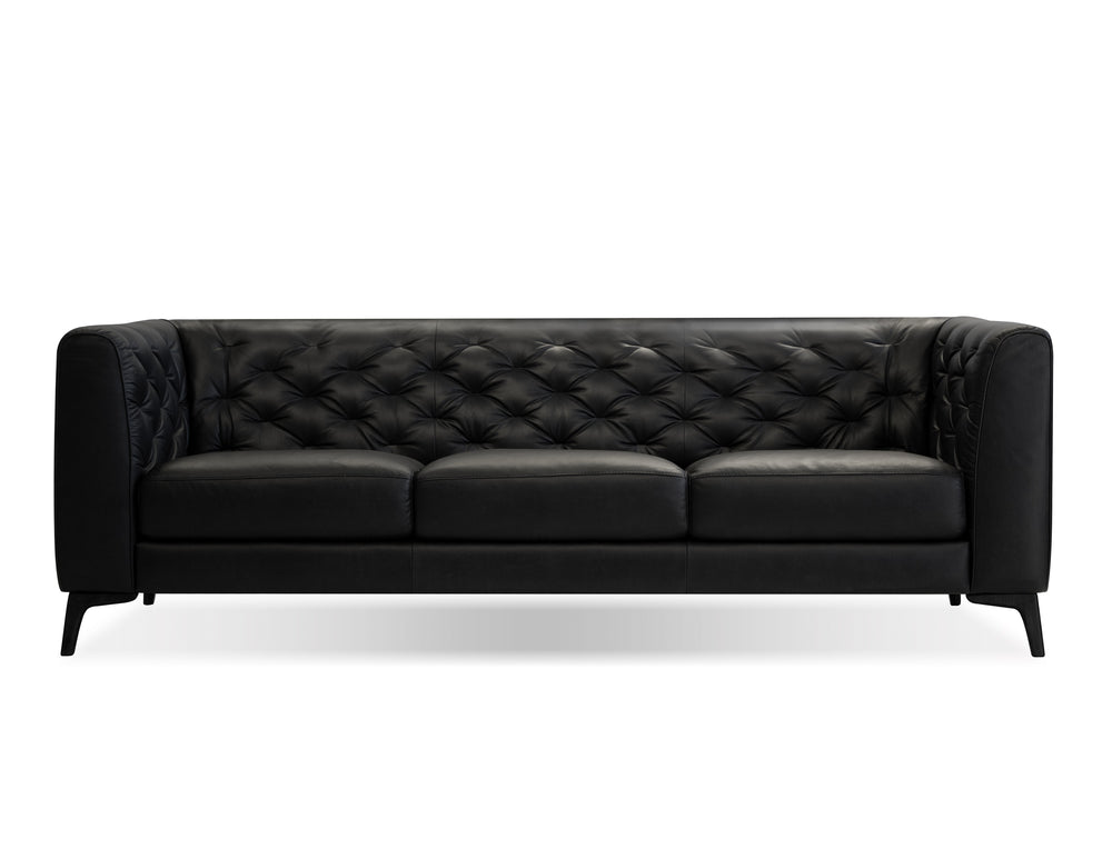 Dalton sofa in vintage black with black legs