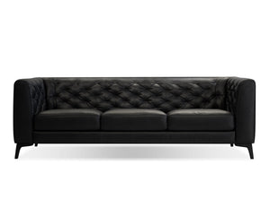 Dalton sofa in vintage black with black legs