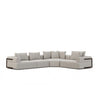 Warner Gray 3 Piece Sofa Set w/Corner Piece