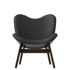 A Conversation Piece Armchair in Slate Grey/Dark Oak