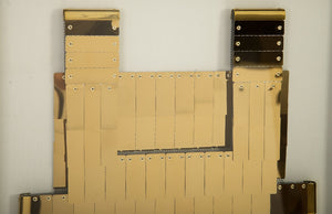 OPEN BOX - Armor Vest Wall Art , Plated Brass, w/LED