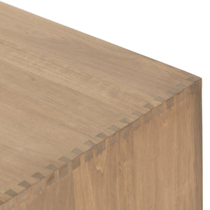Isador Executive Desk In Dry Wash Poplar