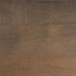 Araxi Rectangular Dark Brown Wood w/ Black Metal Base Dining Table