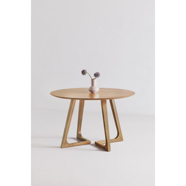 Moe's Godenza Round Dining Table in Natural Oak