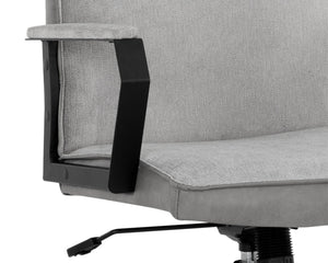 SWANSON OFFICE CHAIR - POLO CLUB STONE / BRAVO METAL