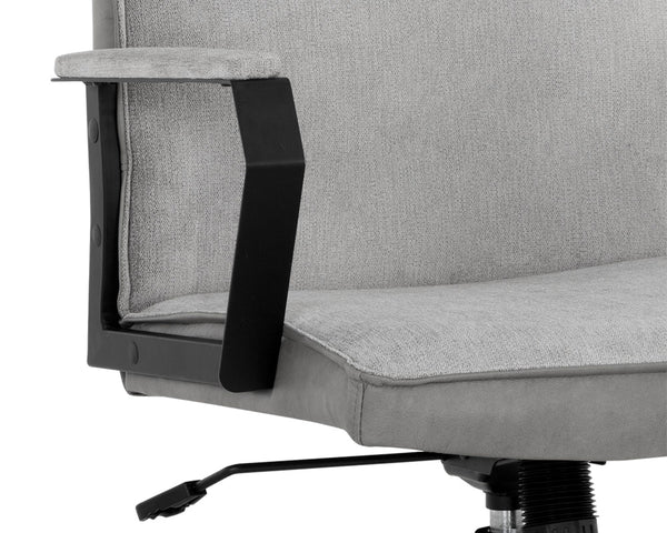 SWANSON OFFICE CHAIR - POLO CLUB STONE / BRAVO METAL