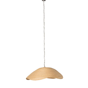 Overscale Woven Rattan Pendant In Natural