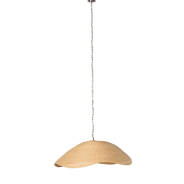 Overscale Woven Rattan Pendant In Natural