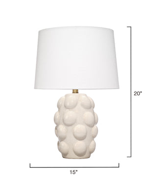 Silas Ceramic Table Lamp with Linen Shade