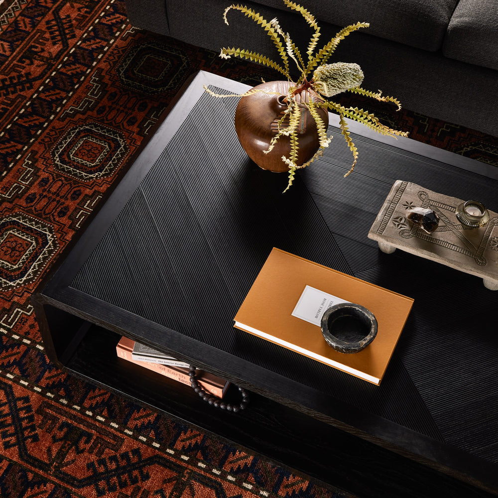 Caspian Coffee Table In Black Ash