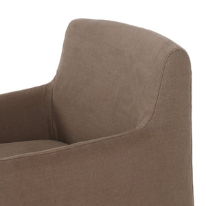 Westcott Slipcover Dining Chair - Brussels Mushroom