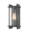 Fallow 1 Light Outdoor Wall Sconce in Black Finish