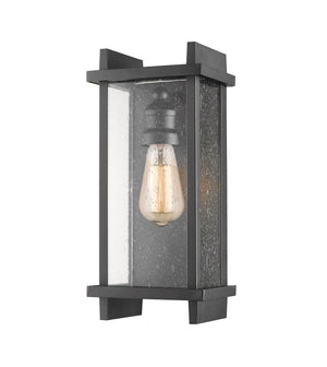 Fallow 1 Light Outdoor Wall Sconce in Black Finish