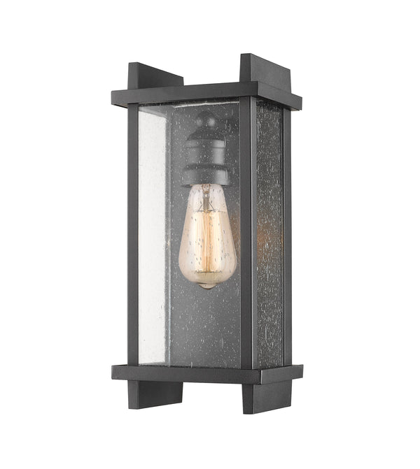 Fallow 1 Light Outdoor Wall Sconce in Black Finish