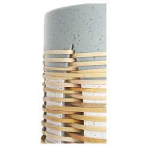 Large Cresent Vase in Grey and Ivory