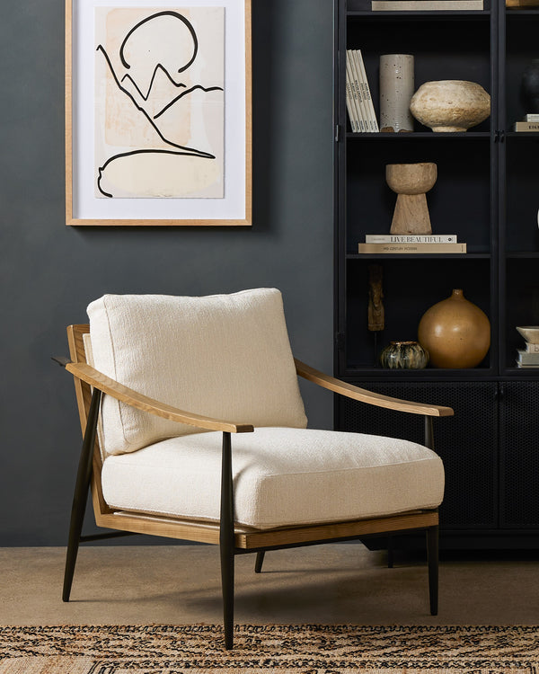 Kennedy Chair In Kerbey Ivory