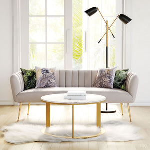 Deco Sofa Beige & Gold