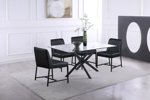 Sophia Dining Table In Matte Black