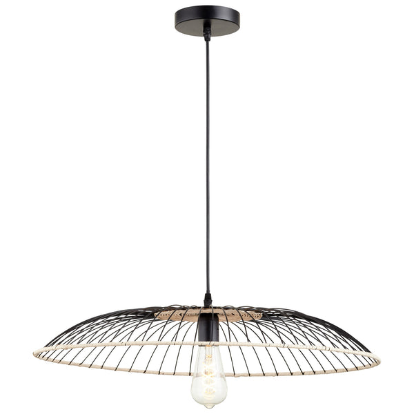Parasol Pendant in Matte Black