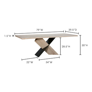 Instinct Dining Table in Natural Oak