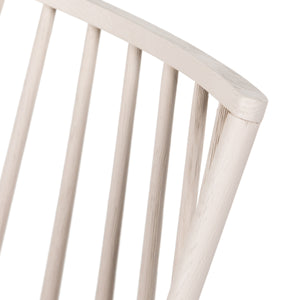 Lewis Windsor Chair W Cushion In Off White