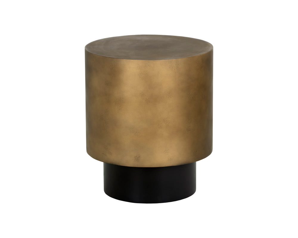 BERNABY END TABLE - ANTIQUE BRASS