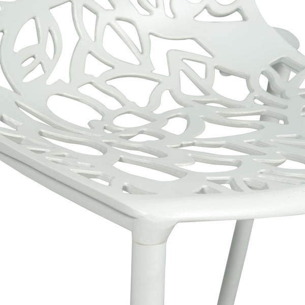 ORO ALUMINUM CHAIR (ARMLESS) - WHITE
