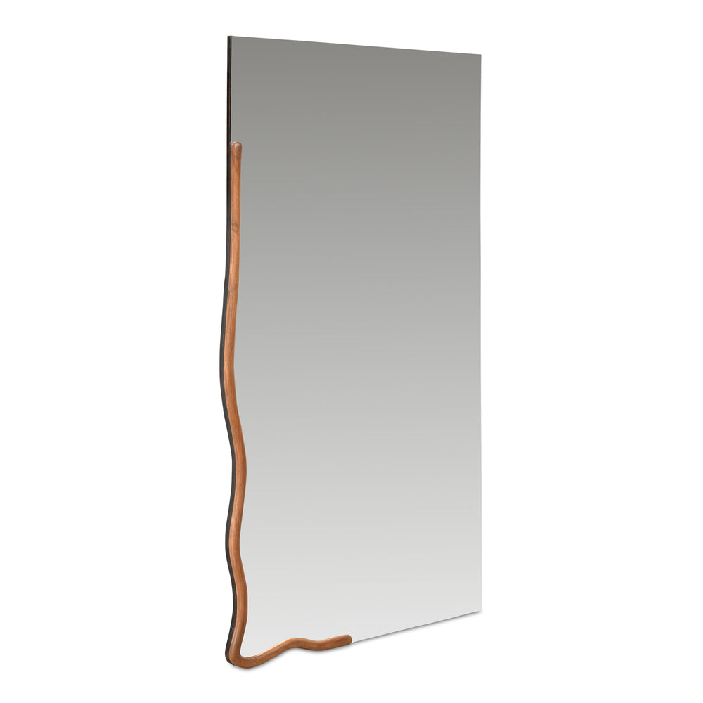 Moe's Leni Large Mirror in Brown Acacia Wood
