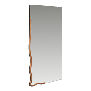 Moe's Leni Large Mirror in Brown Acacia Wood