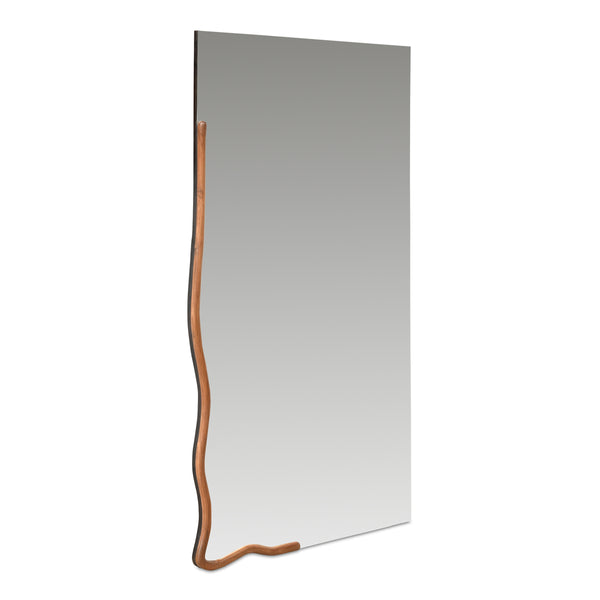 Moe's Leni Large Mirror in Brown Acacia Wood