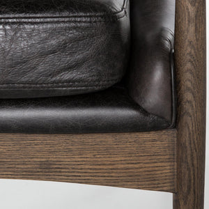 Braden Leather Chair-Durango Smoke