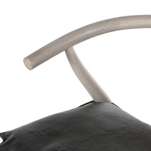 Muestra Stool W Cushion In Wht Grey In Bar