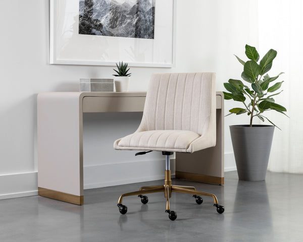 HALDEN OFFICE CHAIR - BEIGE LINEN