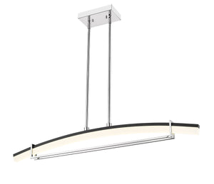 Arc 1 Light Chandelier in Chrome Finish