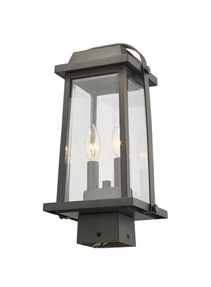 Millworks 2 Light Outdoor Post Mount Fixture in Oil Rubbed Bronze Finish