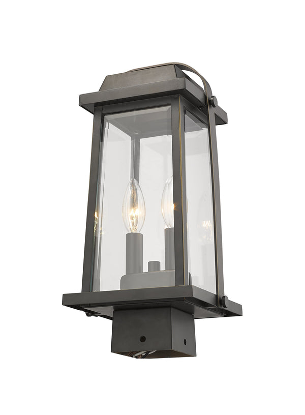 Millworks 2 Light Outdoor Post Mount Fixture in Oil Rubbed Bronze Finish