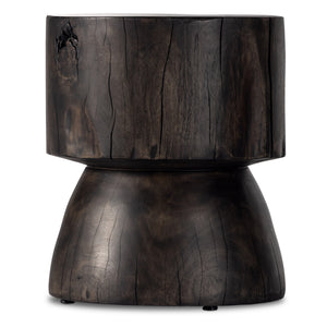 Tino End Table In Rubbed Black