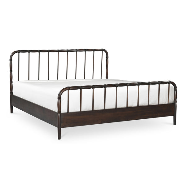 Moe's Vivian King Bed in Dark Brown