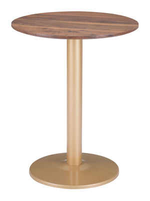 Alto Bistro Table Brown & Gold