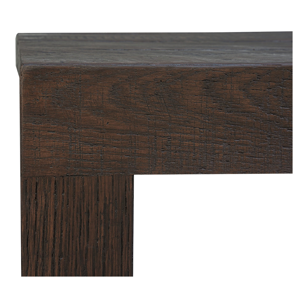Evander Dining Stool in Rustic Brown Oak