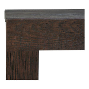 Evander Dining Stool in Rustic Brown Oak