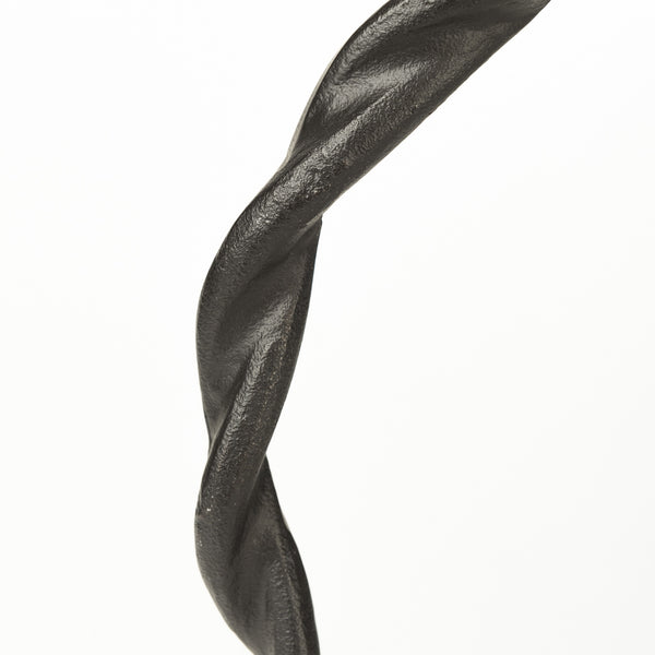 Rizwan (Small) Black Aluminum Braided Circular Object